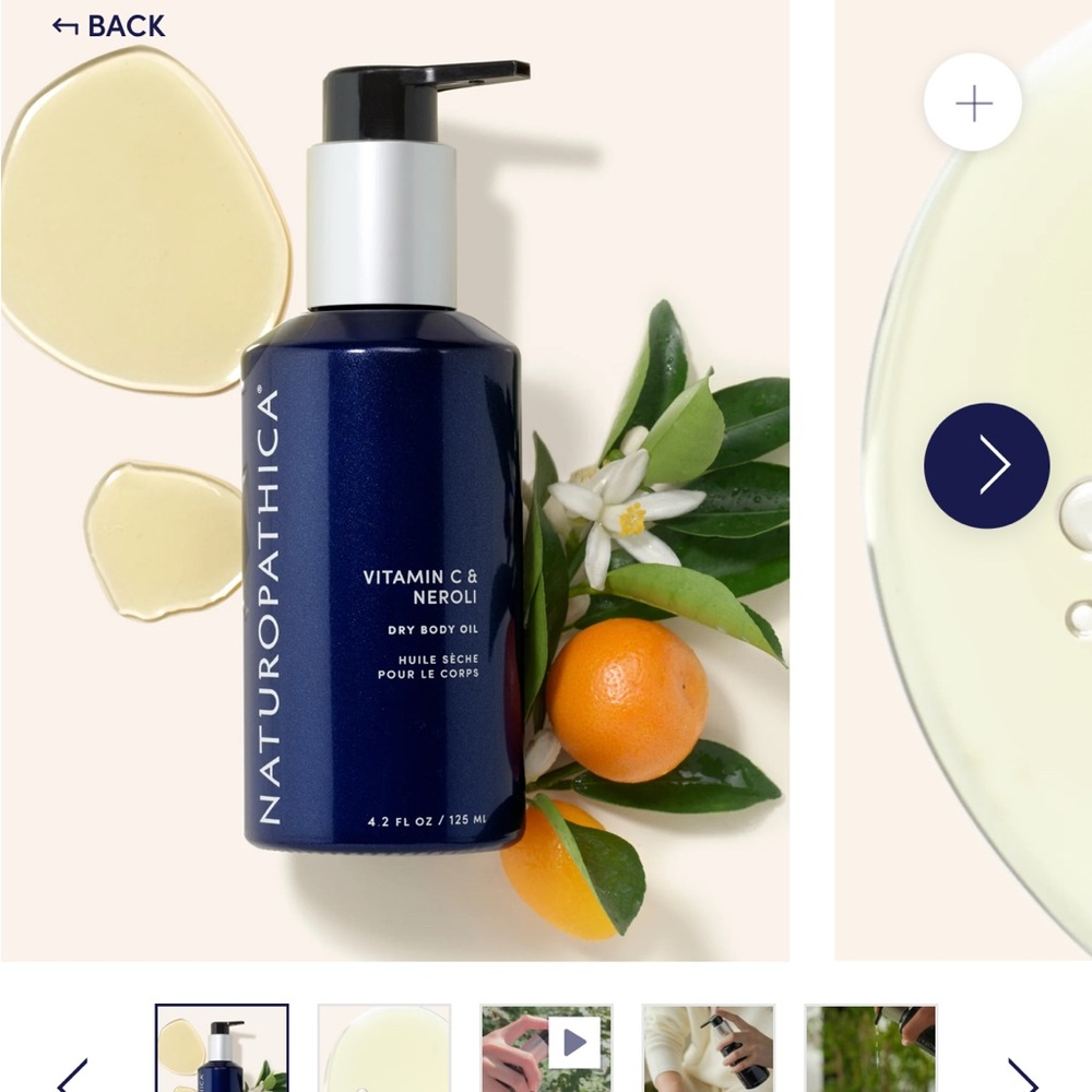 Naturopathica Vitamin C & Neroli Dry Body Oil - Blue